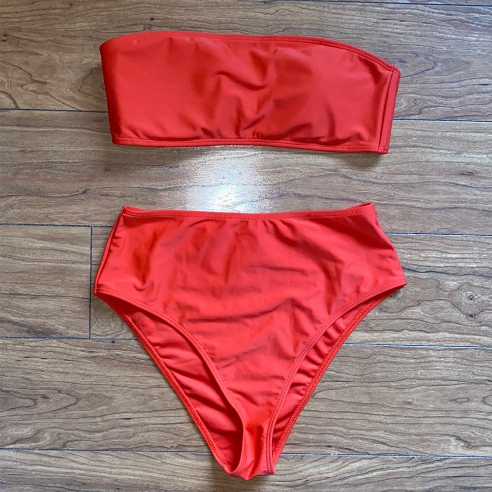Forever 21 orange two piece bikini